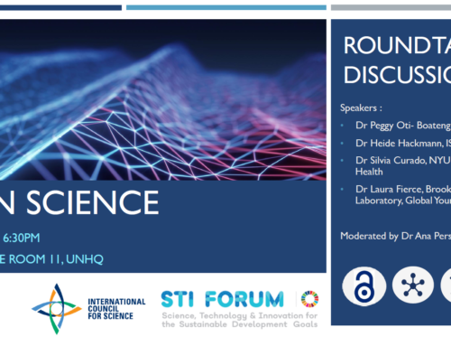 PAPS at roundtable discussion on Open Science at the United Nations